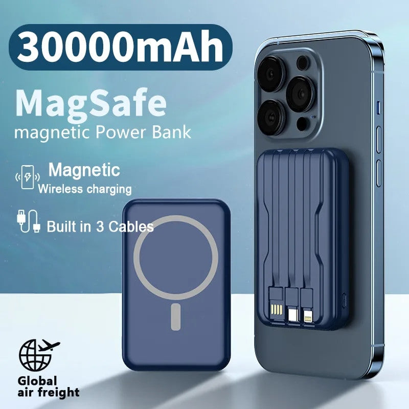 Wireless Portable 4 in 1 Magnetic Power Bank