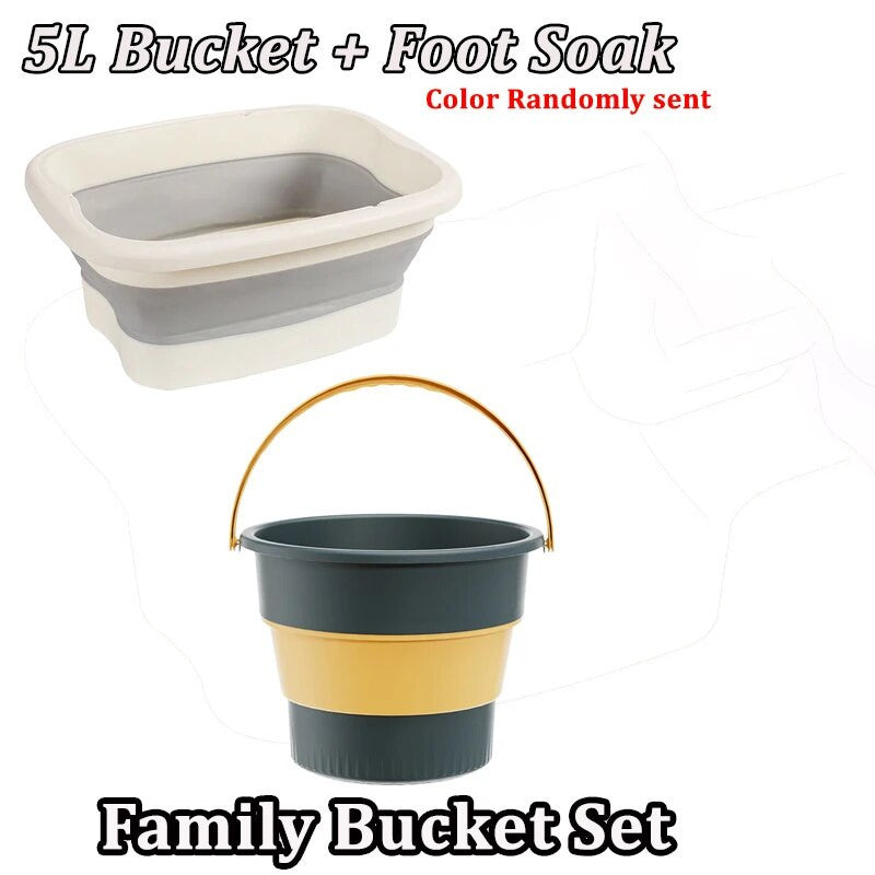 Foldable Footbath Soaking Massage Bucket