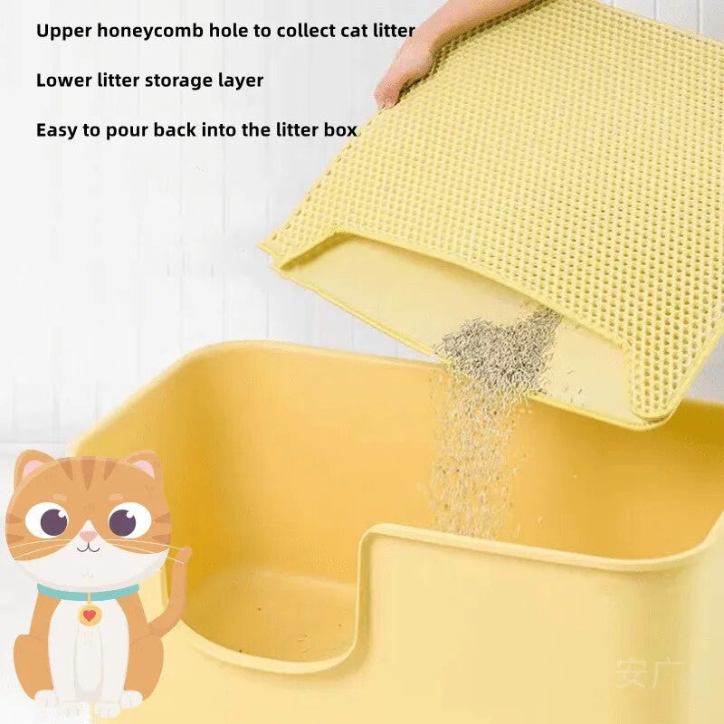 Waterproof Pet Cat Litter Double Layer Mat