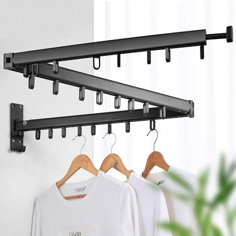 Wall Mount Retractable Cloth Drying Rack