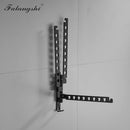 Aluminum Black Swivel Folding Clothes Rack