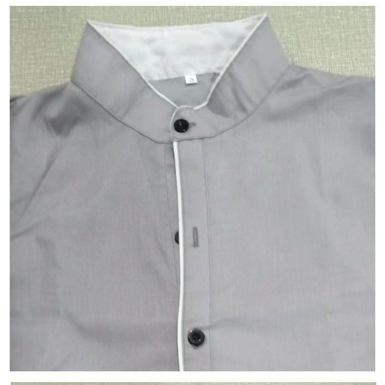 Men's Solid Color Casual Long Sleeve Shirt