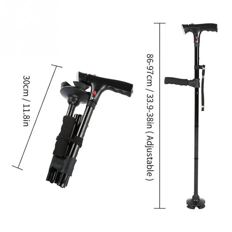 Collapsible Telescopic Folding Cane