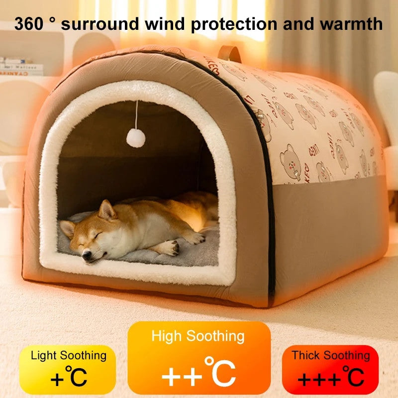 𝗪𝗶𝗻𝘁𝗲𝗿 𝗪𝗮𝗿𝗺 𝗕𝗶𝗴 𝗗𝗼𝗴 𝗞𝗲𝗻𝗻𝗲𝗹 𝗛𝗼𝘂𝘀𝗲