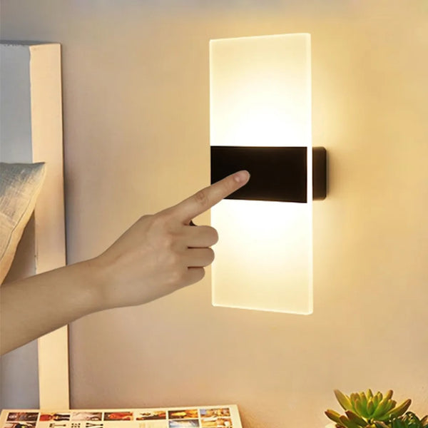 USB Recharge Touch Motion Sensor Wall Lamp