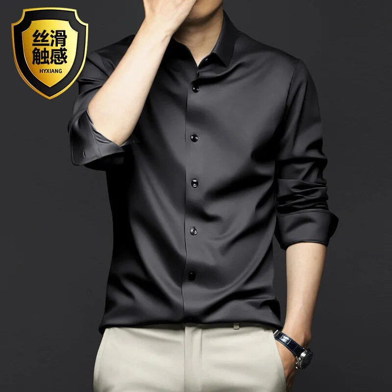 Summer Spring Men's Long-sleeved Shirt