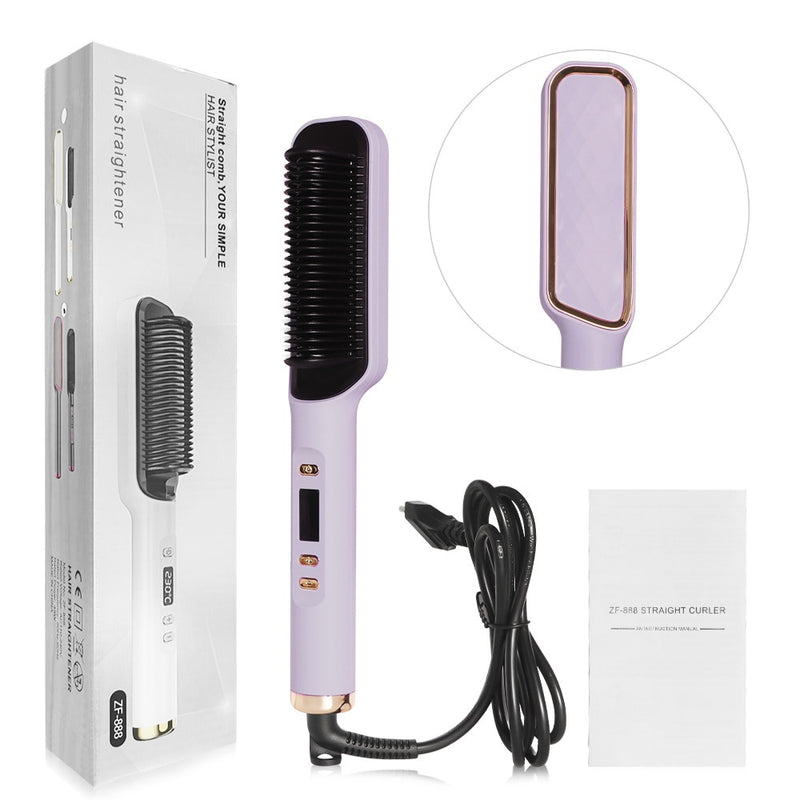 3 in 1 Heating Comb Hair Straightener Electric Brush