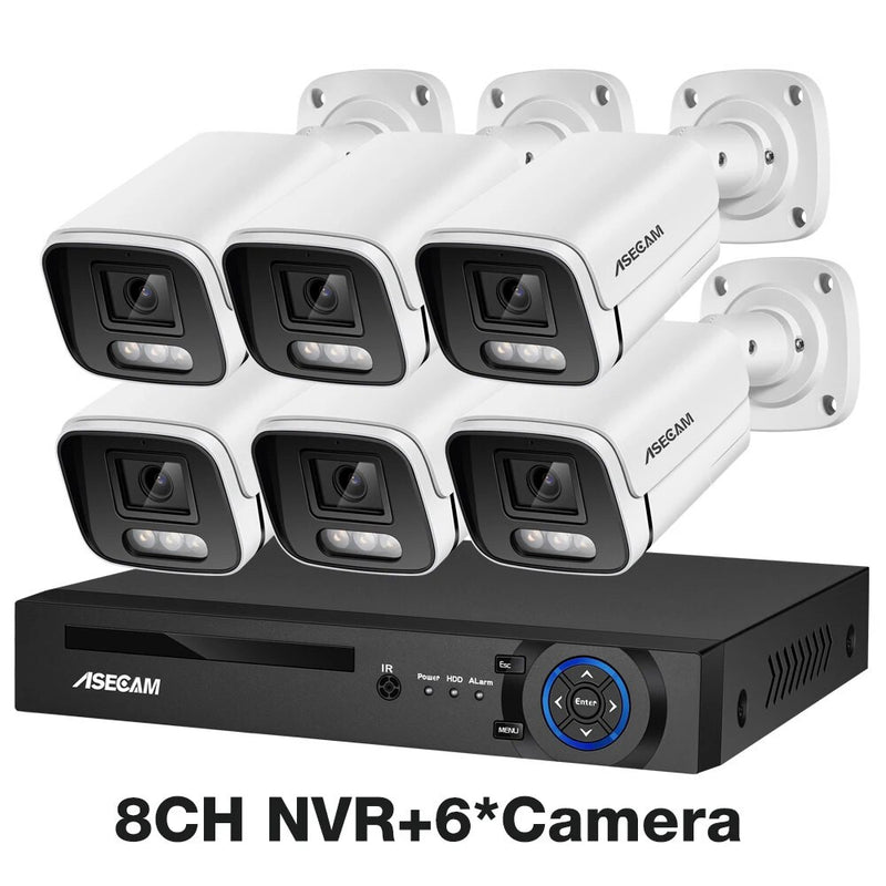 4K Security Surveillance Outdoor Camera System