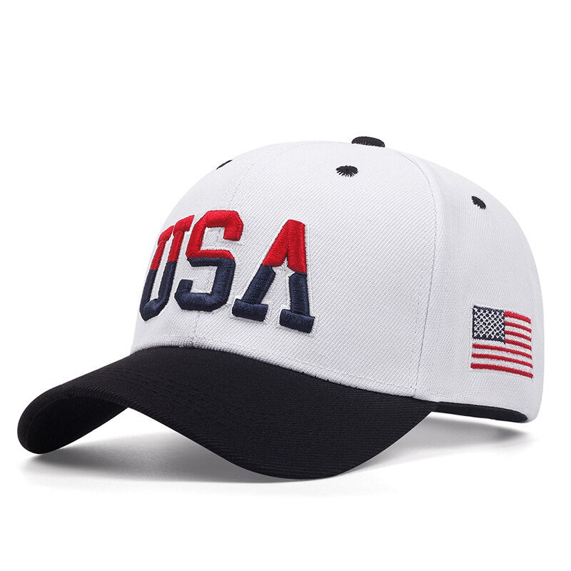 USA Embroidered Fashion Fastball Classic Caps