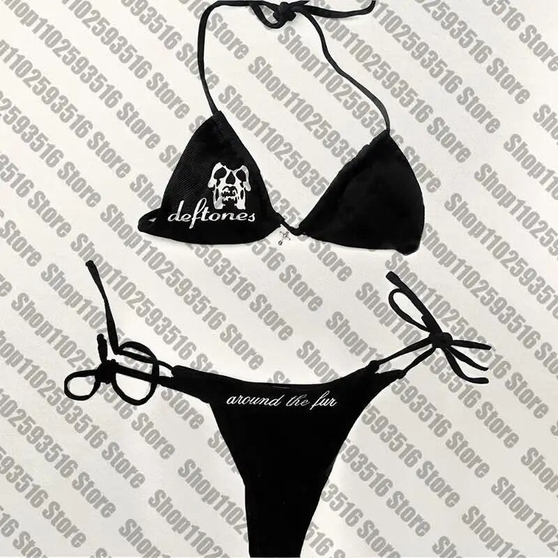 Sexy Women's Skeleton Y2k Graphic Swimwear