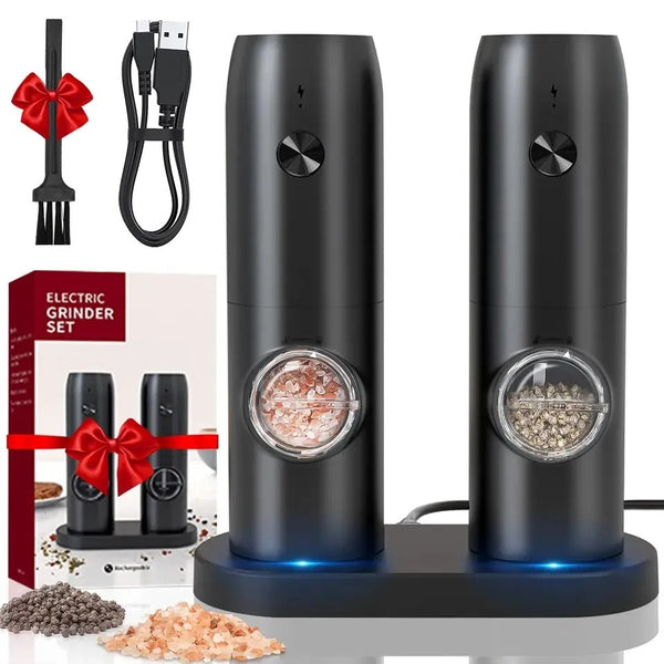 Rechargeable Automatic Salt And Pepper USB Grinder