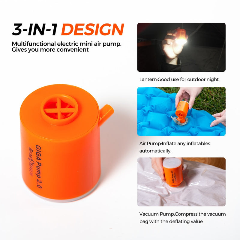 GIGA 2 Mini Outdoor Portable Inflatable Air Pump