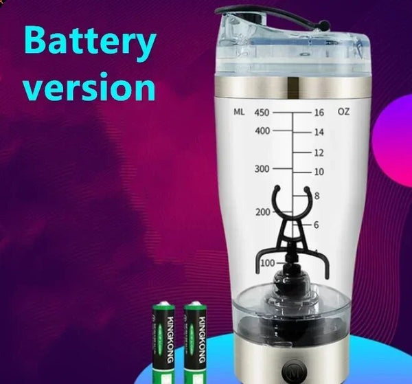 600ml Electric USB Protein Shake Stirrer  Bottle