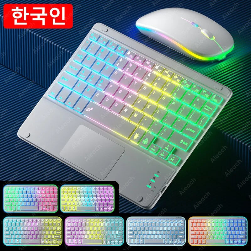 Rechargeable Wireless Bluetooth Keyboard with Touchpad