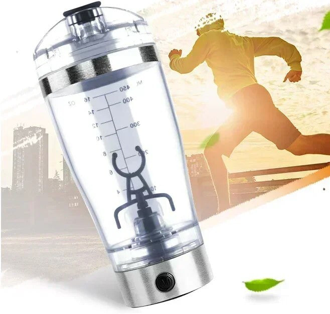 600ml Electric USB Protein Shake Stirrer  Bottle