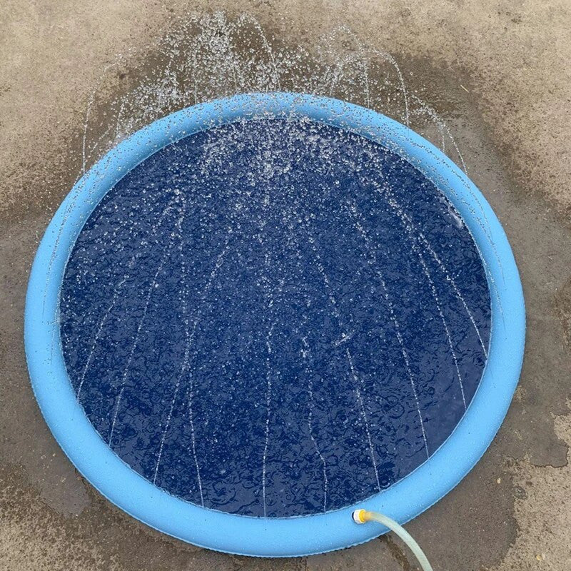 Inflatable Pet Sprinkler Cooling Play Pool