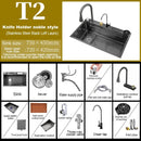 Stainless Steel Kitchen Waterfall Touch Sink