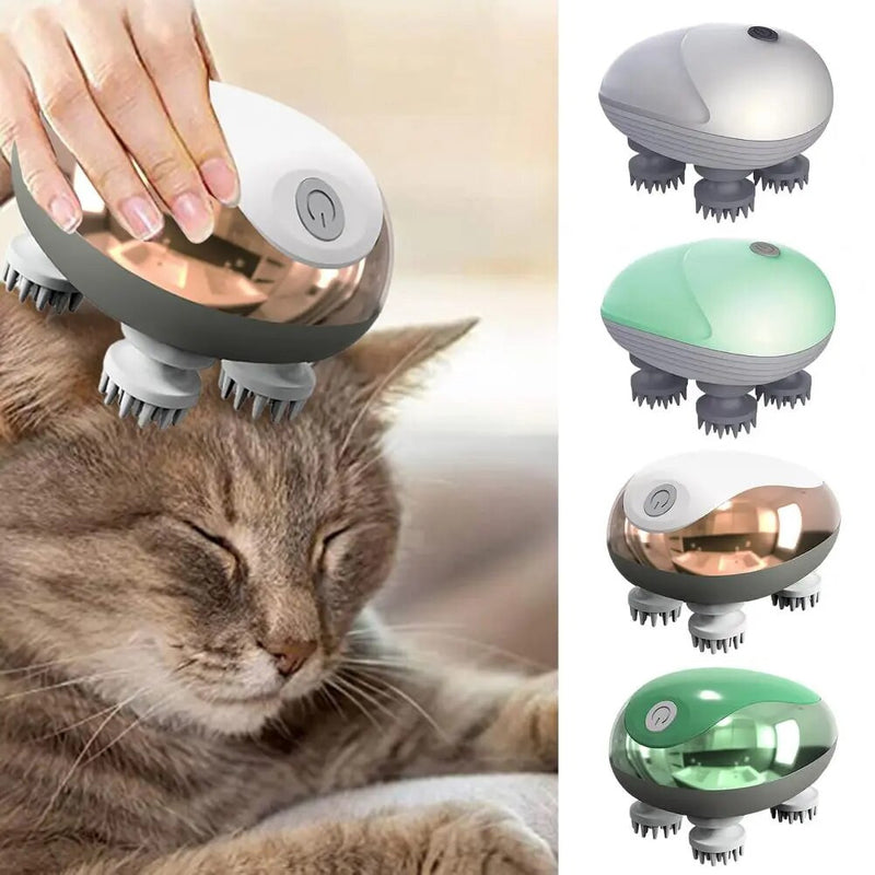 Cat Waterproof Soft Head Adjustable Massager