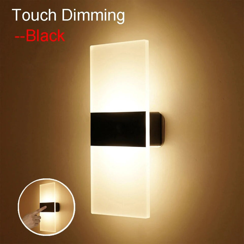 USB Recharge Touch Motion Sensor Wall Lamp