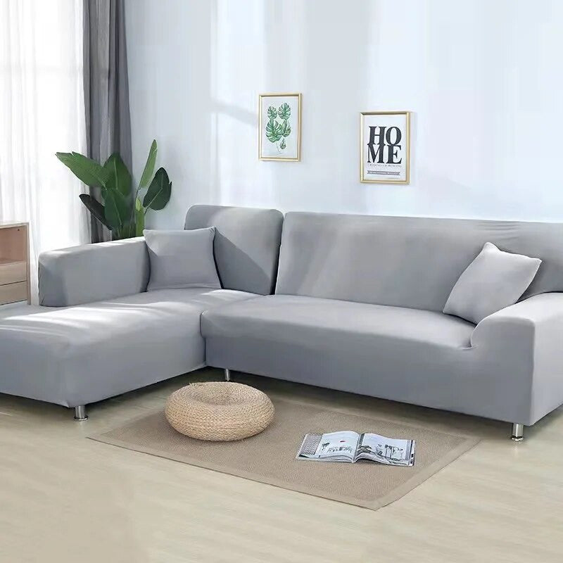 Solid Color Living Room Elastic Sofa Cover