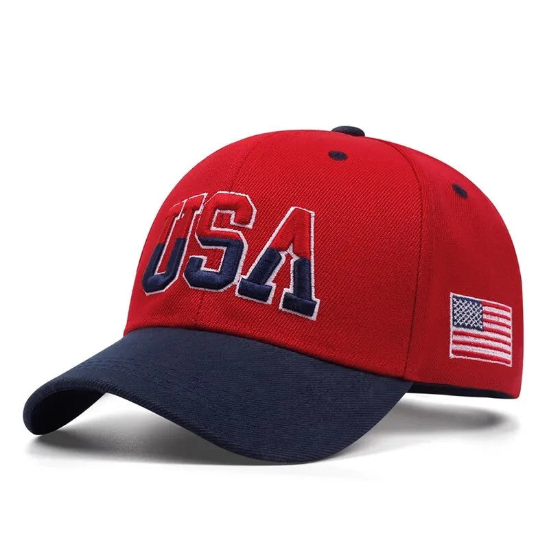 USA Embroidered Fashion Fastball Classic Caps