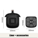 𝟐𝟐𝟎𝐕 𝟑𝐂𝐨𝐥𝐨𝐫 𝐕𝐢𝐬𝐮𝐚𝐥 𝐋𝐚𝐫𝐠𝐞 𝟖𝐋 𝐀𝐢𝐫 𝐅𝐫𝐲𝐞𝐫