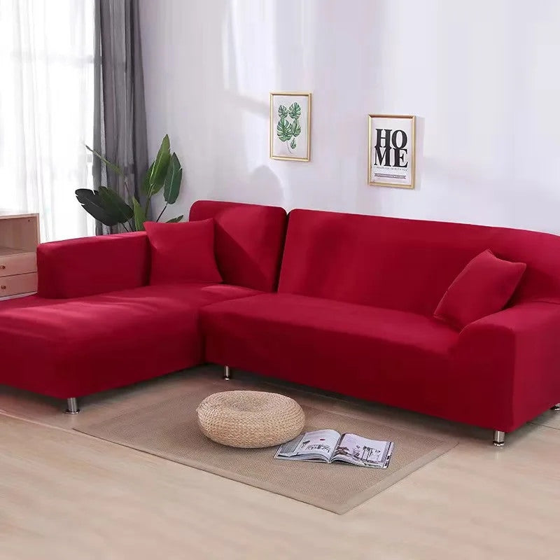 Solid Color Living Room Elastic Sofa Cover