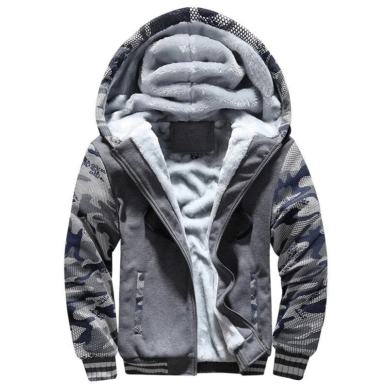 Men's Winter Camouflage Thicken Hooded Jackets