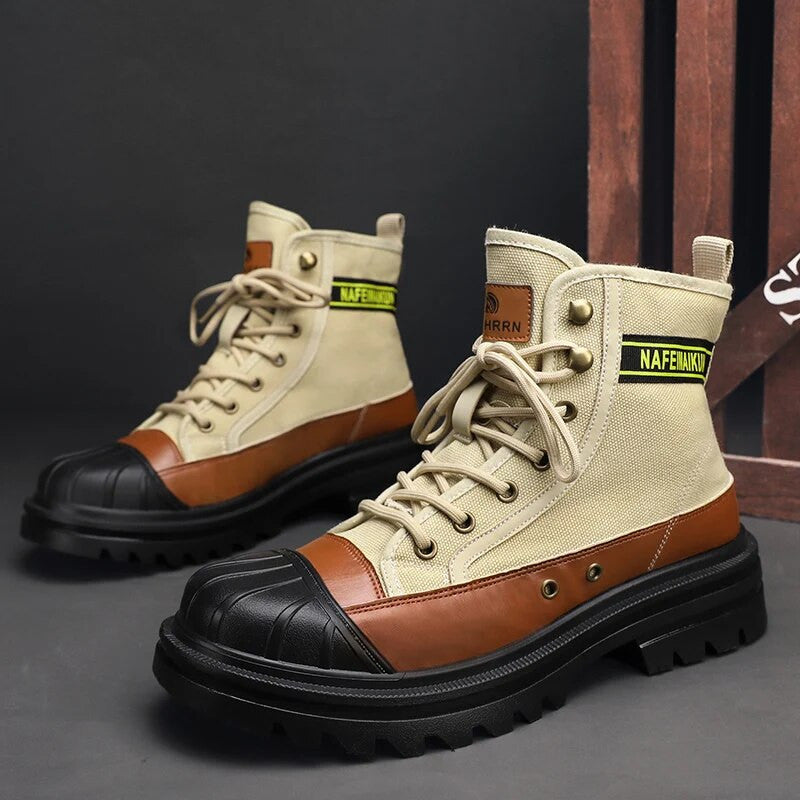 CYYTL Men's Canvas Winter Boots