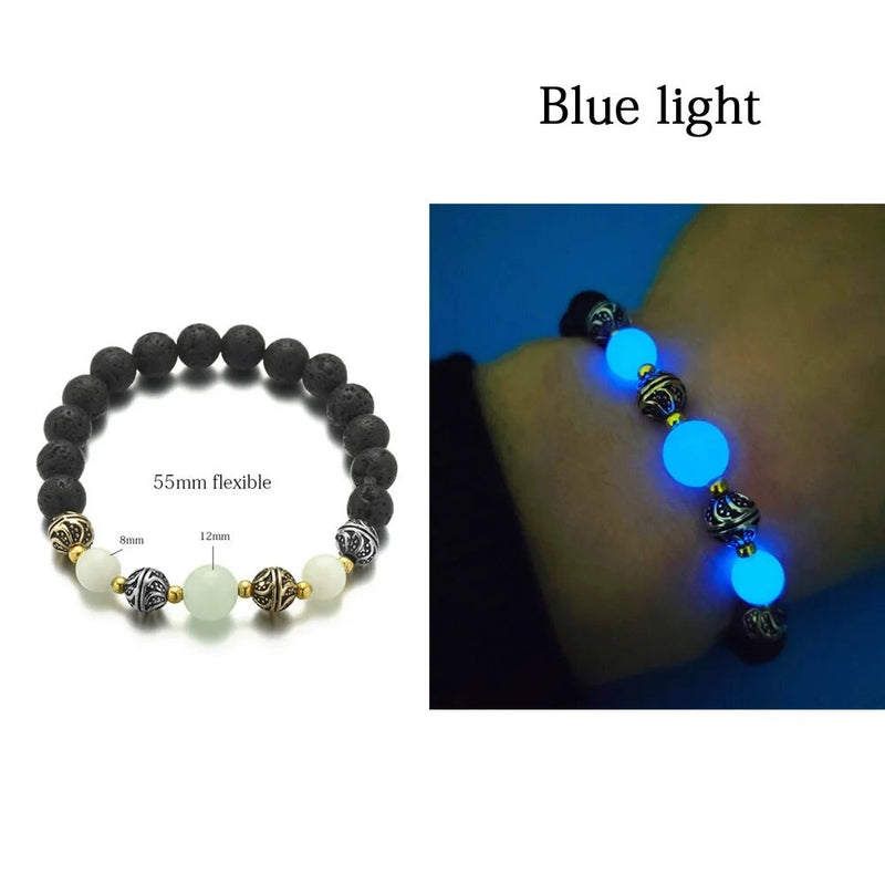 Natural Yoga Healing Stone Glow Bracelet