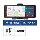 10.26" 4K GPS Navigation Wireless Dash Cam Recorder