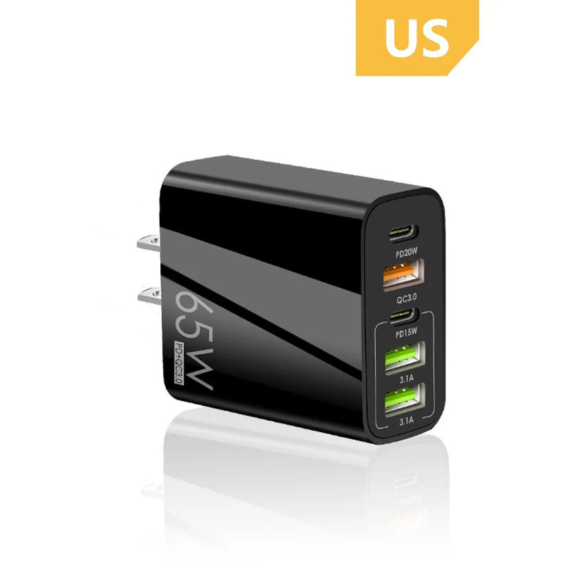 EU/US/UK Plug USB Charger Phone Adapter