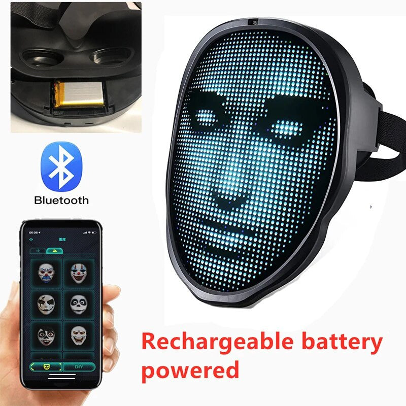𝐋𝐄𝐃 𝐇𝐚𝐥𝐥𝐨𝐰𝐞𝐞𝐧 𝐓𝐫𝐚𝐧𝐬𝐟𝐨𝐫𝐦𝐢𝐧𝐠 𝐅𝐚𝐜𝐞 𝐌𝐚𝐬𝐤
