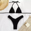 Sexy Micro Women's Halter Brazilian Bikini Set