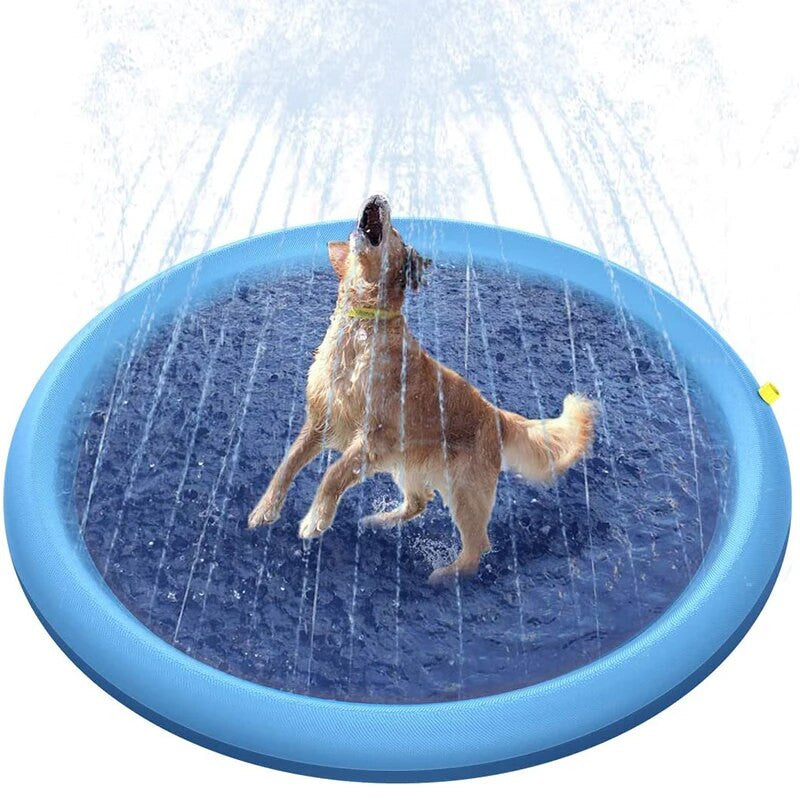 Inflatable Pet Sprinkler Cooling Play Pool