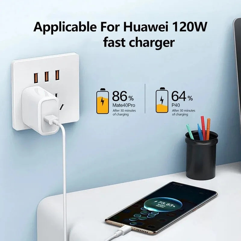 120W 10A USB Cable Fast Charging