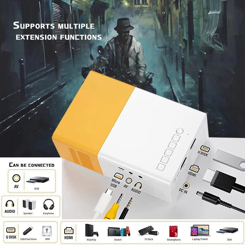 YG300 Mini Portable Home Theater Projector