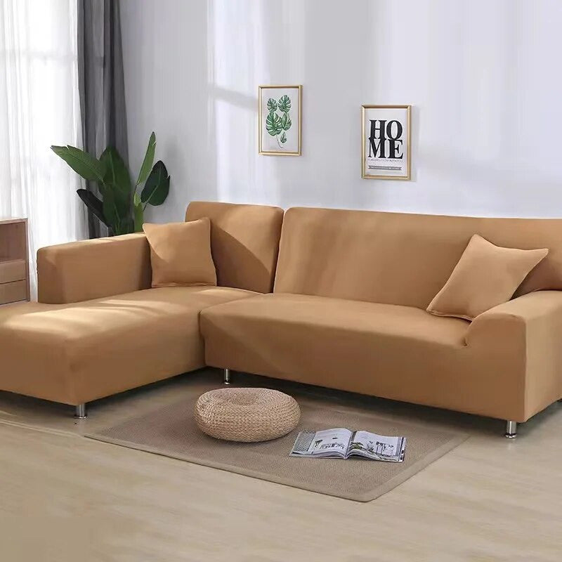 Solid Color Living Room Elastic Sofa Cover