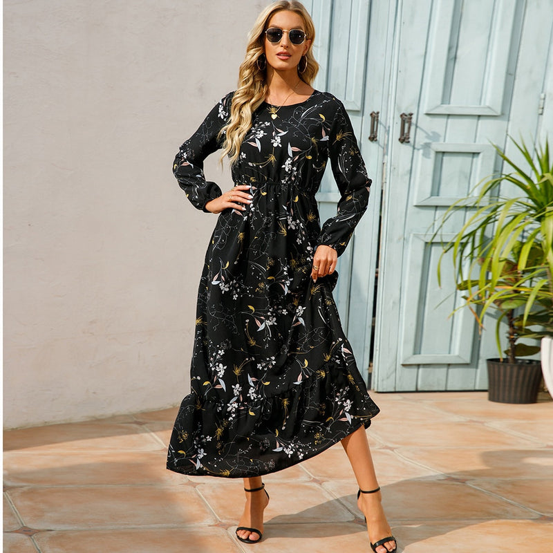 Spring Summer Women Maxi Casual Dress