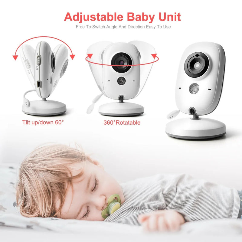 Wireless Baby Video Monitor With 3.2in LCD