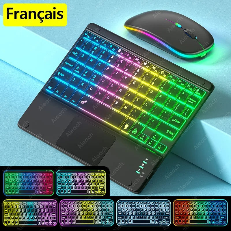 Rechargeable Wireless Bluetooth Keyboard with Touchpad