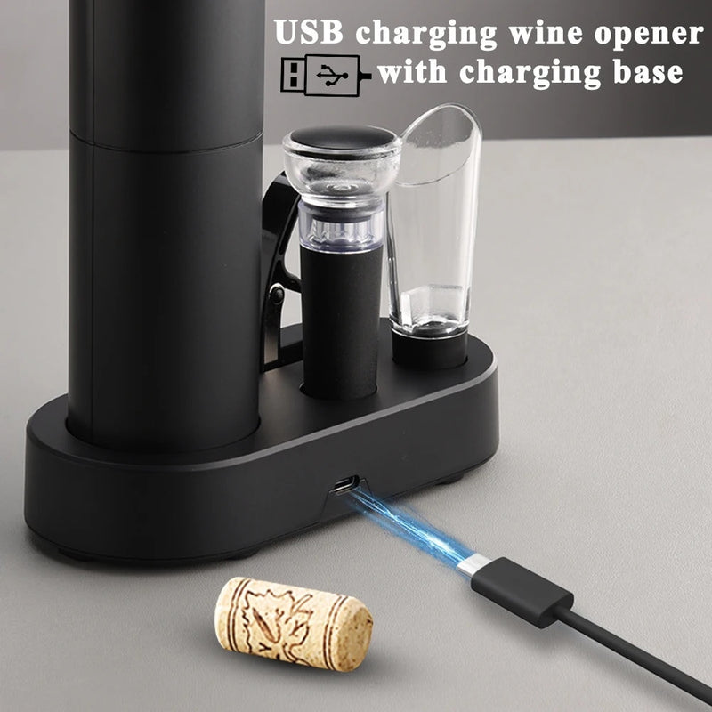 Electric Wine Bottle Automatic Corkscrew Opener