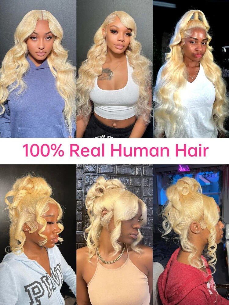 30 36 Inch 613 Blonde Lace Human Brazilian Hair Wig