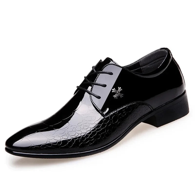 Italian Luxury Patent Leather Oxford Shoes