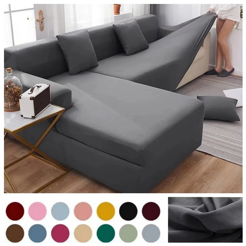 Solid Color Living Room Elastic Sofa Cover