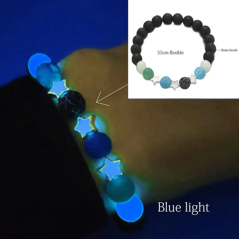 Natural Yoga Healing Stone Glow Bracelet