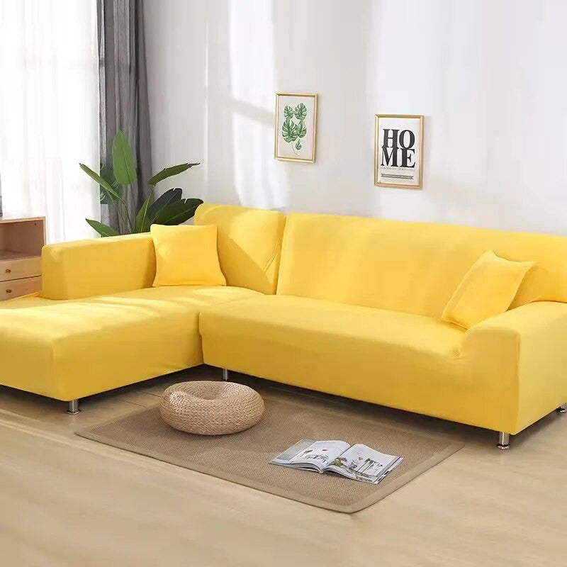 Solid Color Living Room Elastic Sofa Cover