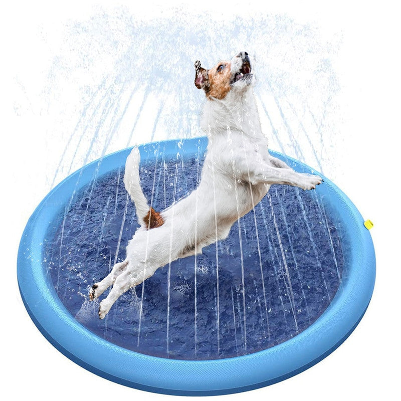 Inflatable Pet Sprinkler Cooling Play Pool