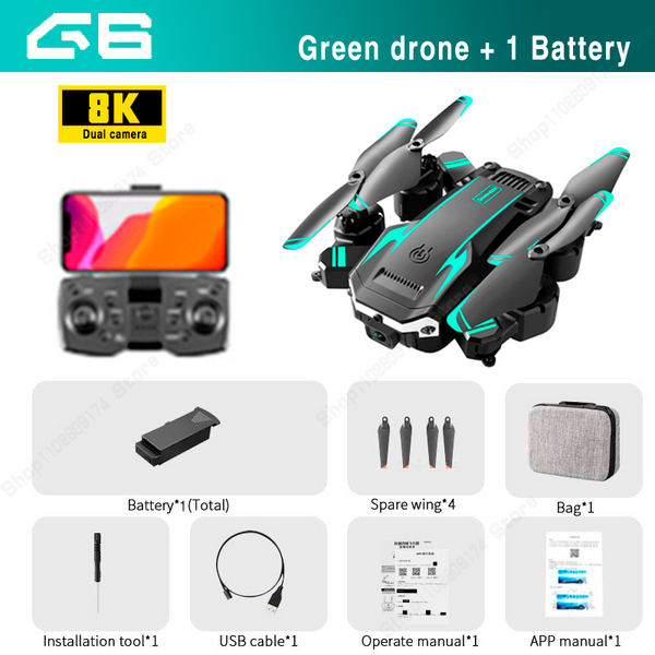 Professional G6Pro 8K Dual Camera 5G Drone