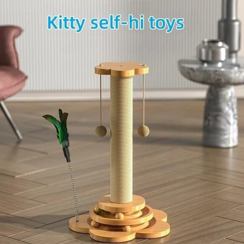 Cat Turntable Scratching Board Play Stick